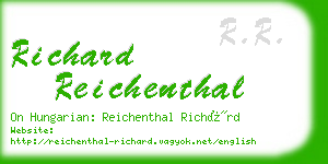 richard reichenthal business card